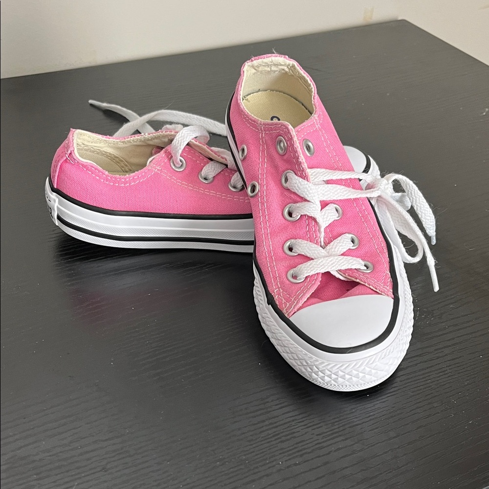 Converse Kids Pink Low-Top Sneakers